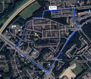 Wandeling Google Maps