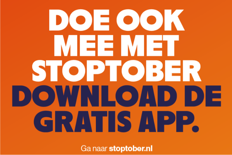 Doe ook mee met Stoptober. Download de gratis app.