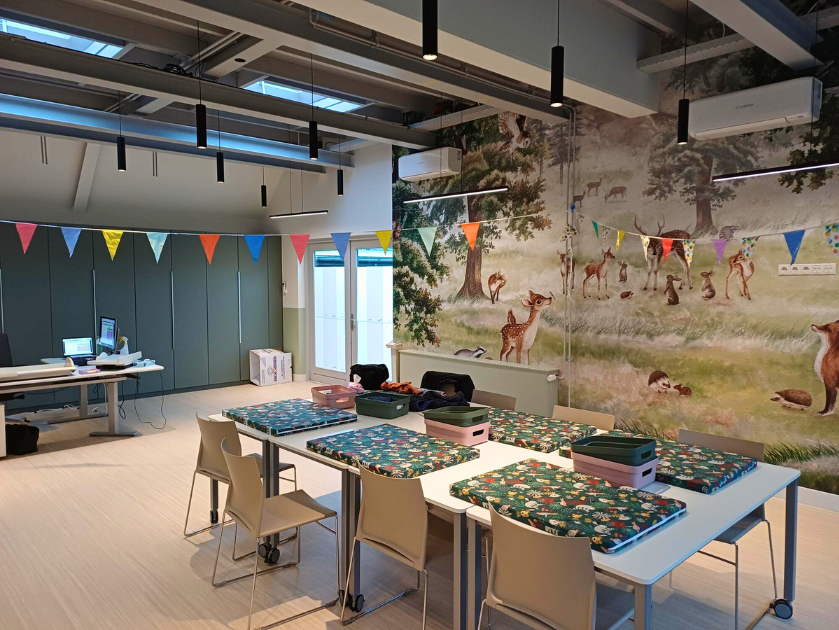 Interieur van de nieuwe locatie in Soest.